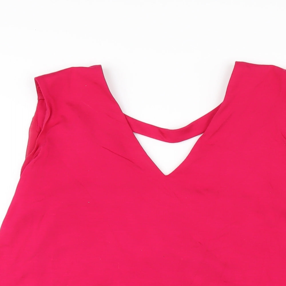Womens UK Size 12 Phase Eight Pink Basic Tank