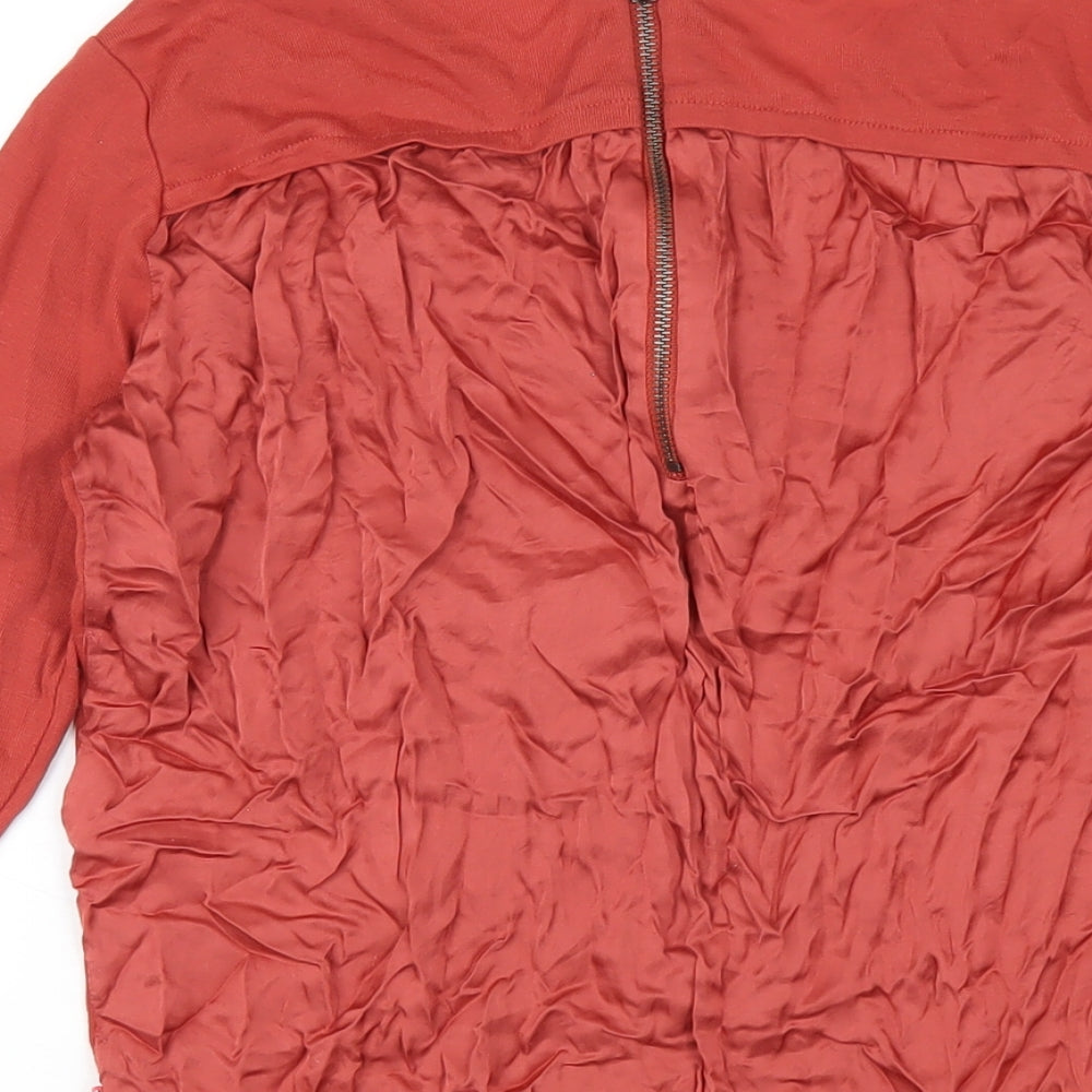 Womens UK Size XS Scotch & Soda Orange Basic T-Shirt
