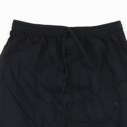 Marks and Spencer Womens Black Cotton Trumpet Skirt Size 10