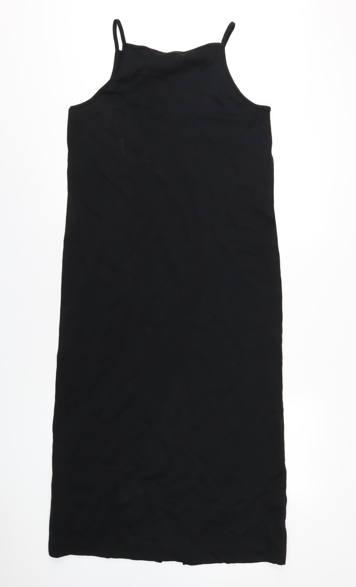 Autograph Womens Black Cotton A-Line Size 14 Square Neck Pullover