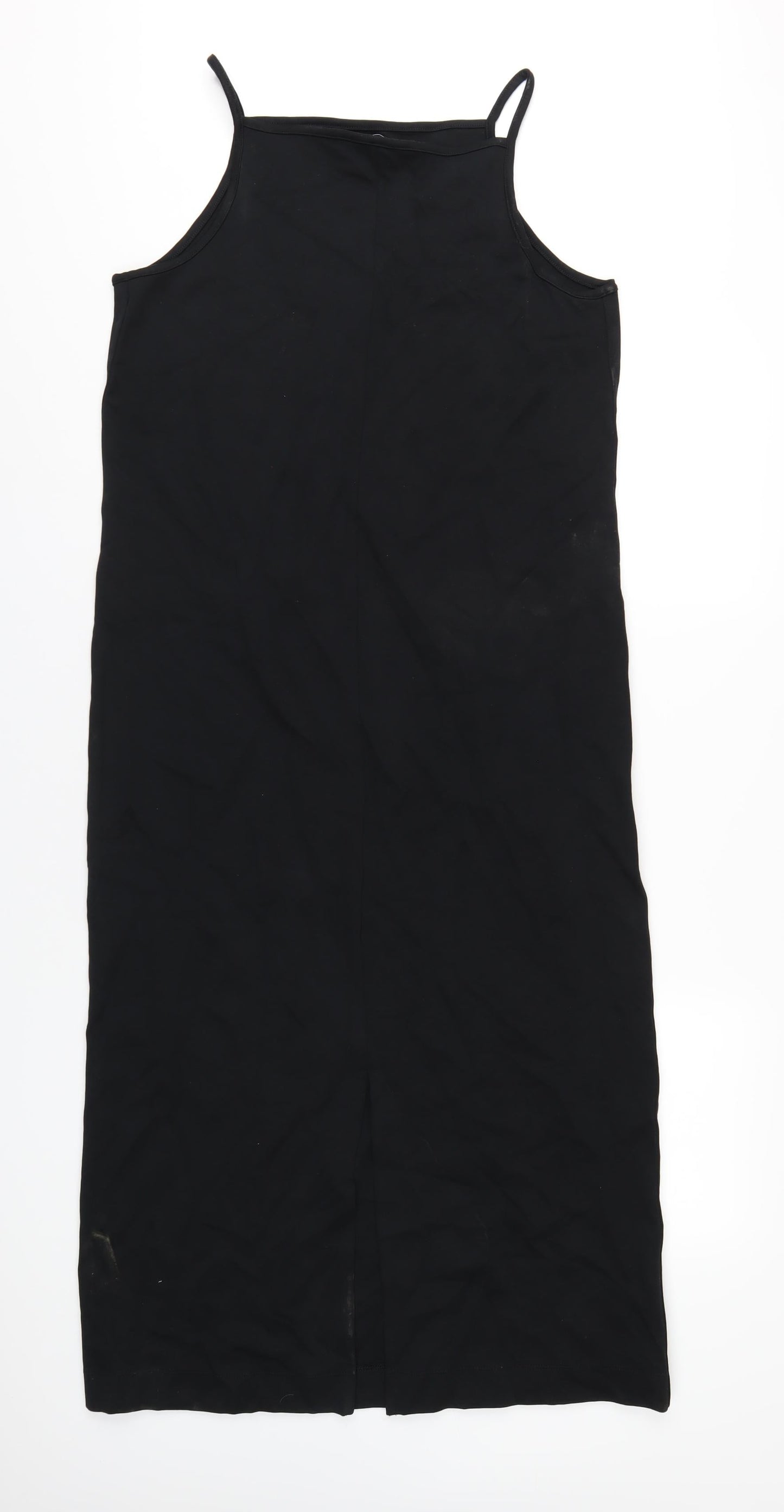 Autograph Womens Black Cotton A-Line Size 14 Square Neck Pullover