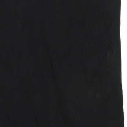 Autograph Womens Black Cotton A-Line Size 14 Square Neck Pullover