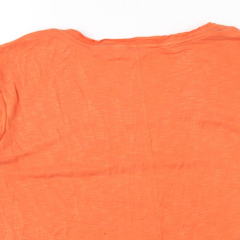 Womens UK Size 14 Per Una Orange Basic T-Shirt
