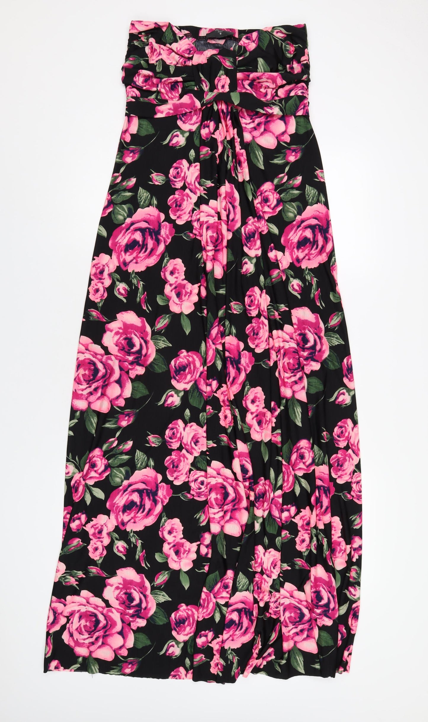 AX Paris Womens Multicoloured Floral Polyester Maxi Size 12 Square Neck Pullover