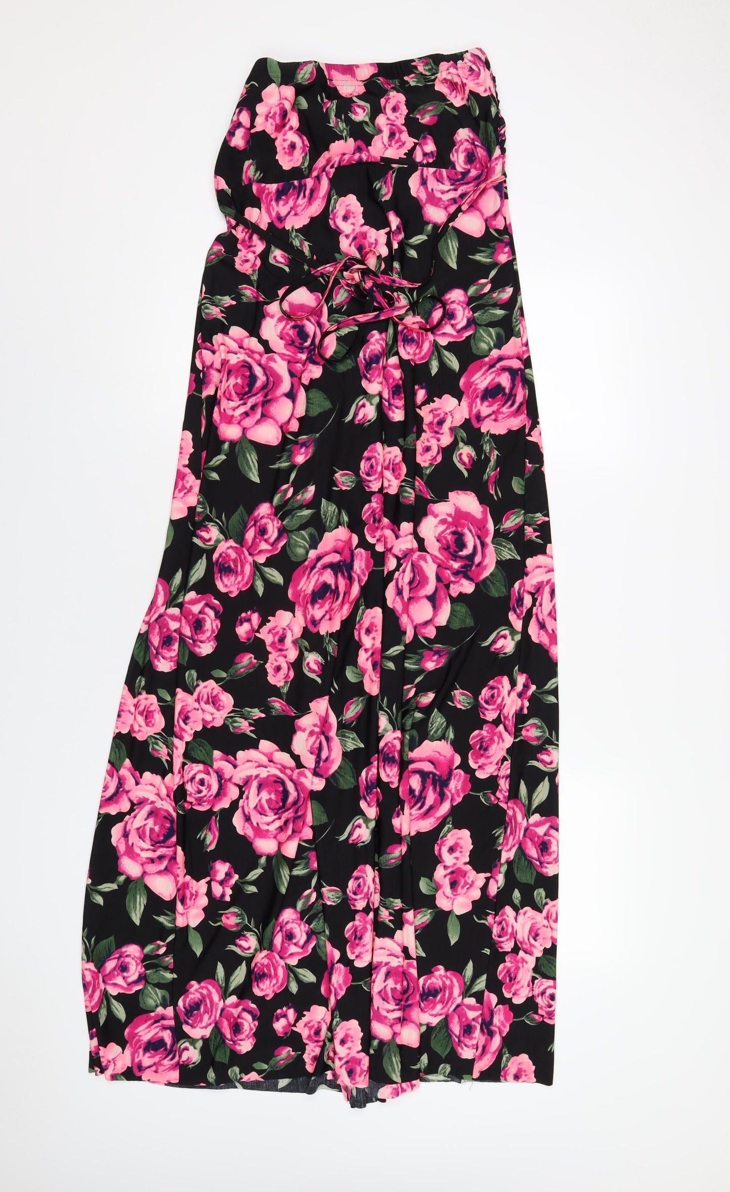 AX Paris Womens Multicoloured Floral Polyester Maxi Size 12 Square Neck Pullover