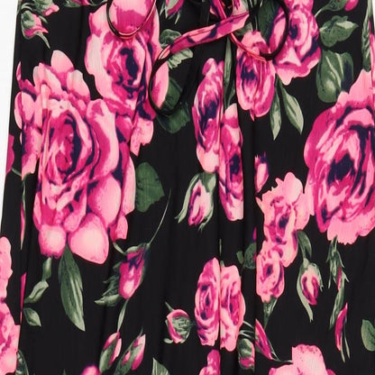 AX Paris Womens Multicoloured Floral Polyester Maxi Size 12 Square Neck Pullover