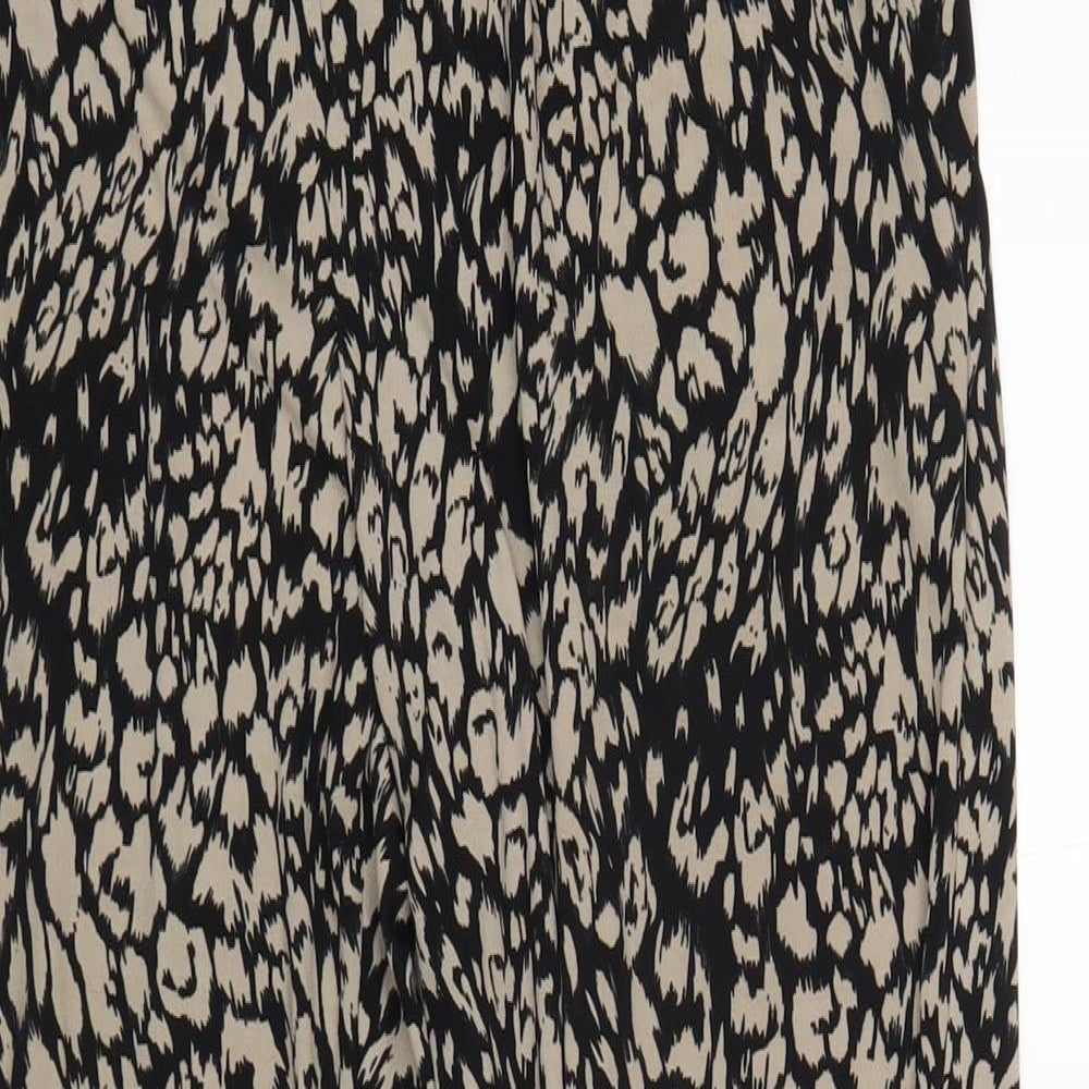 Antthony Womens Black Geometric Polyester Bloomer Trousers Size M L29 in Regular