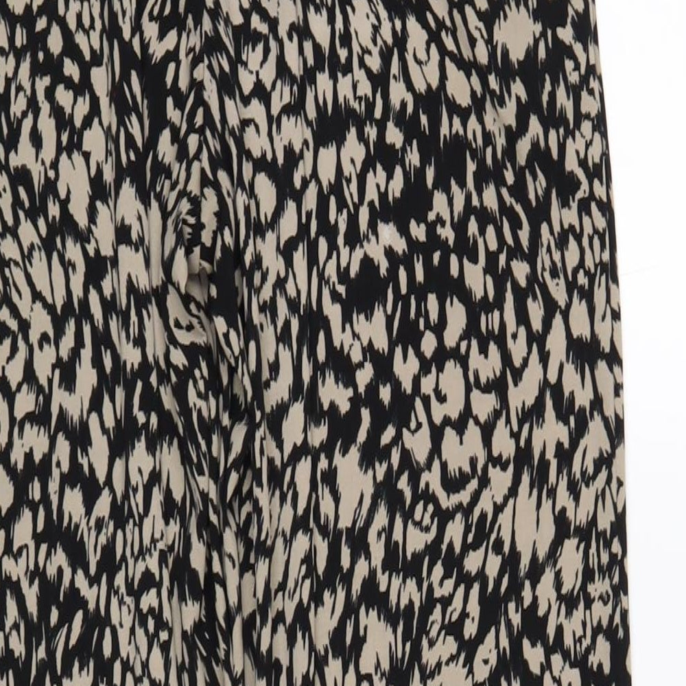 Antthony Womens Black Geometric Polyester Bloomer Trousers Size M L29 in Regular