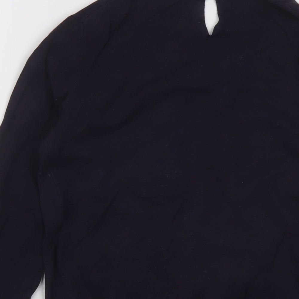 Womens UK Size S Mango Blue Cardigan Jumper