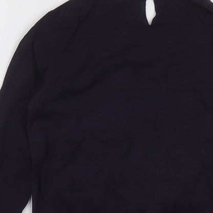 Womens UK Size S Mango Blue Cardigan Jumper