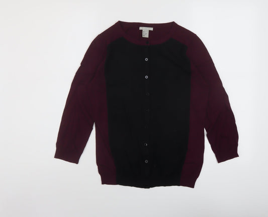 Womens UK Size S H&M Purple Cardigan Jumper
