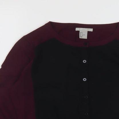 Womens UK Size S H&M Purple Cardigan Jumper