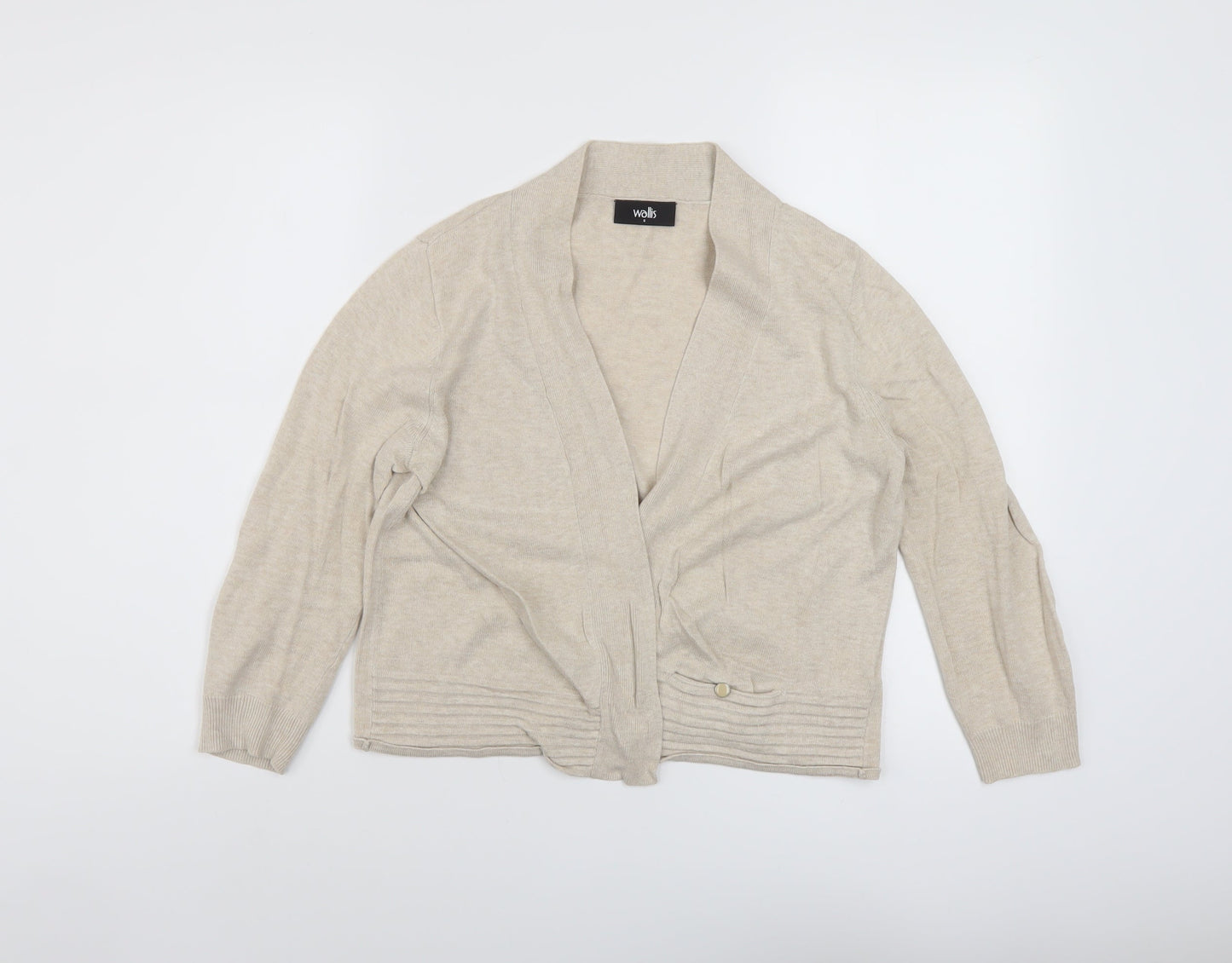 Womens UK Size S Wallis Beige Cardigan Jumper