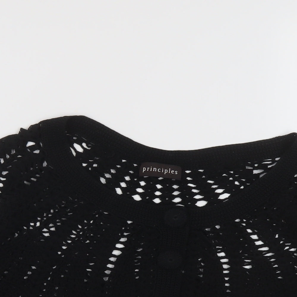 Womens UK Size M Principles Black Shrug Jumper