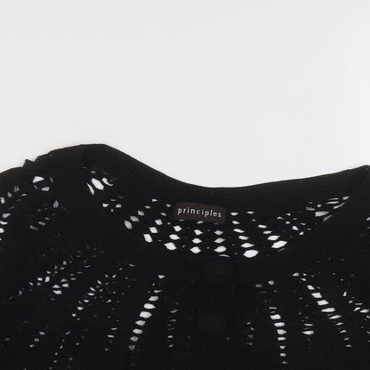 Womens UK Size M Principles Black Shrug Jumper