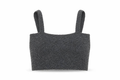 Womens UK Size S Zara Grey Cropped Tank