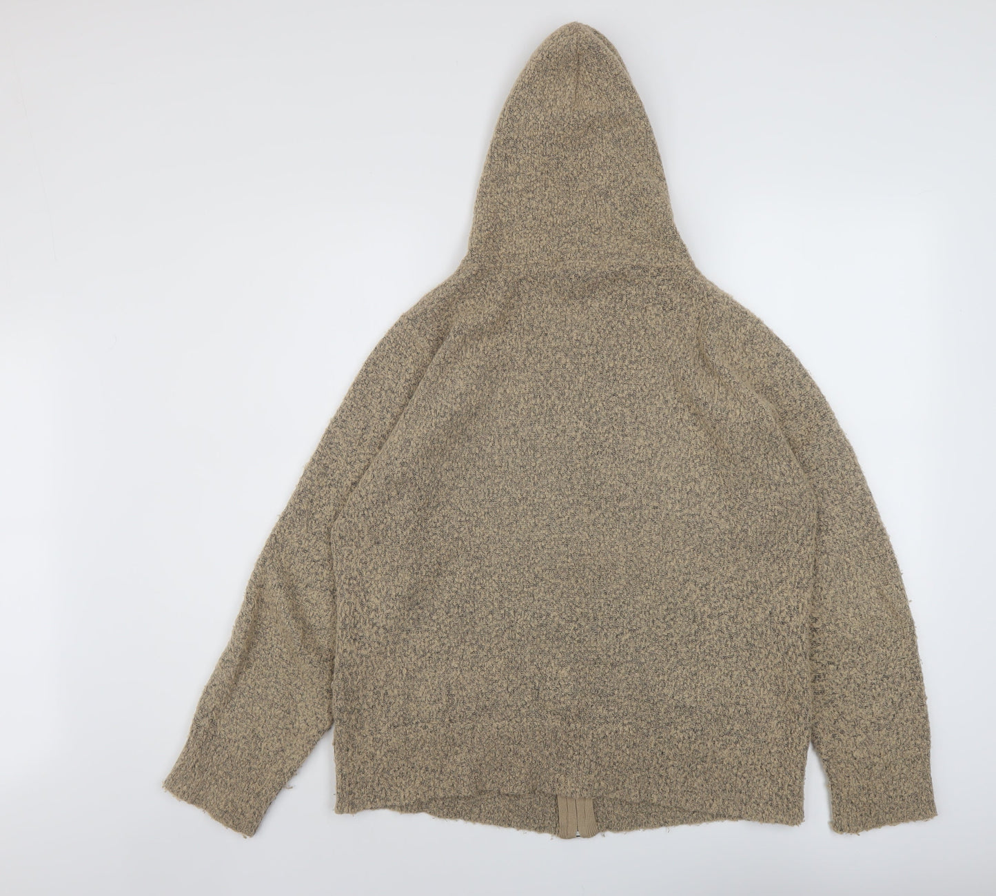 Womens UK Size L M&Co Beige Full Zip Jumper