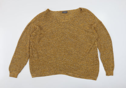 Womens UK Size L Yessica Yellow Pullover Jumper