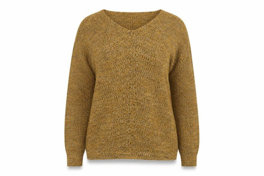 Womens UK Size L Yessica Yellow Pullover Jumper