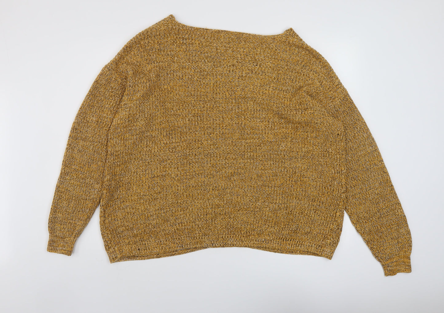 Womens UK Size L Yessica Yellow Pullover Jumper