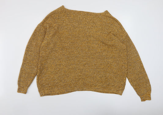 Womens UK Size L Yessica Yellow Pullover Jumper