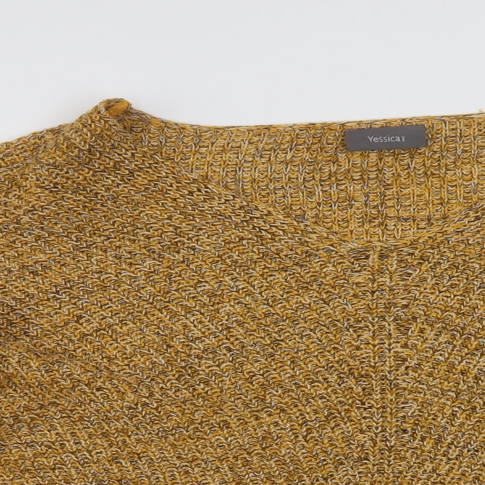 Womens UK Size L Yessica Yellow Pullover Jumper