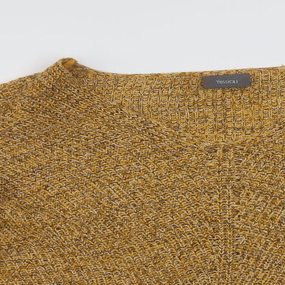Womens UK Size L Yessica Yellow Pullover Jumper