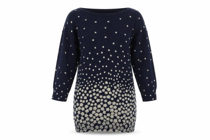 Womens UK Size S Monsoon Blue Pullover Jumper