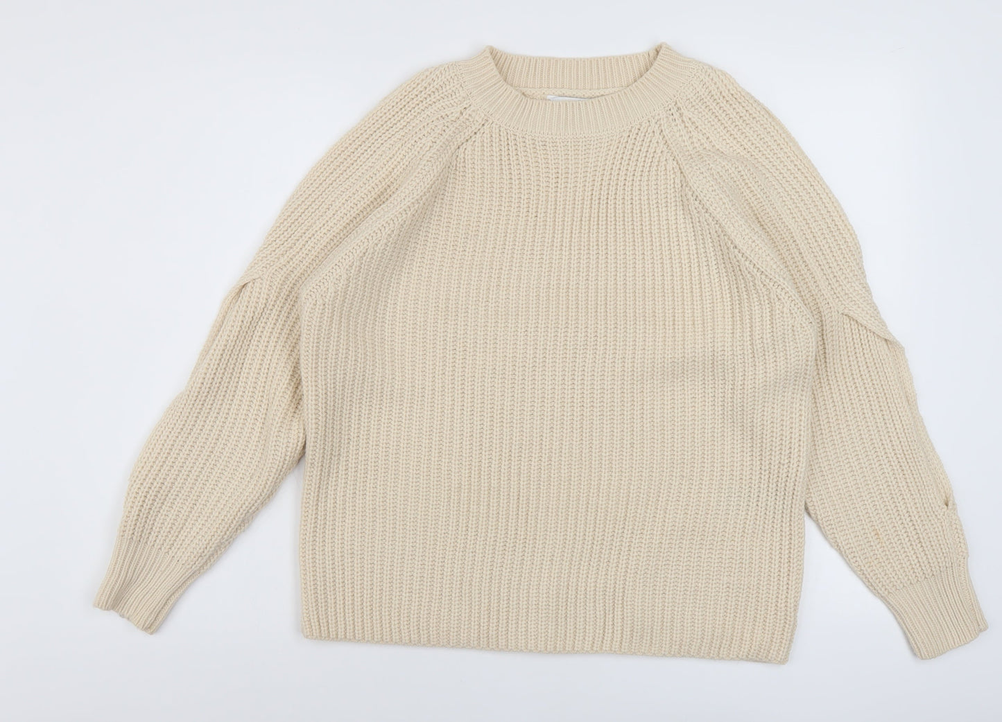 Womens UK Size 10 Very Beige Pullover Jumper