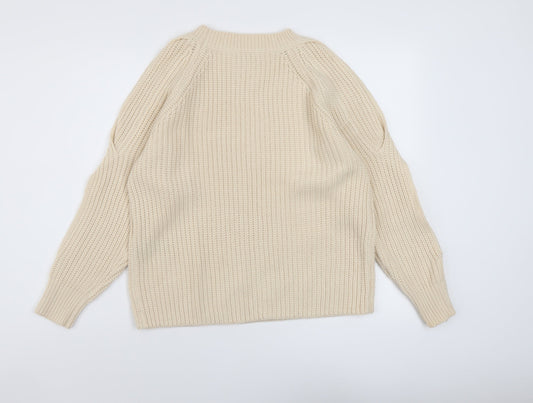 Womens UK Size 10 Very Beige Pullover Jumper