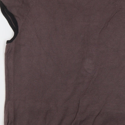 Womens UK Size S H&M Brown Basic Blouse
