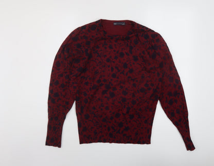 Womens UK Size 14 Marks and Spencer Red Pullover Jumper
