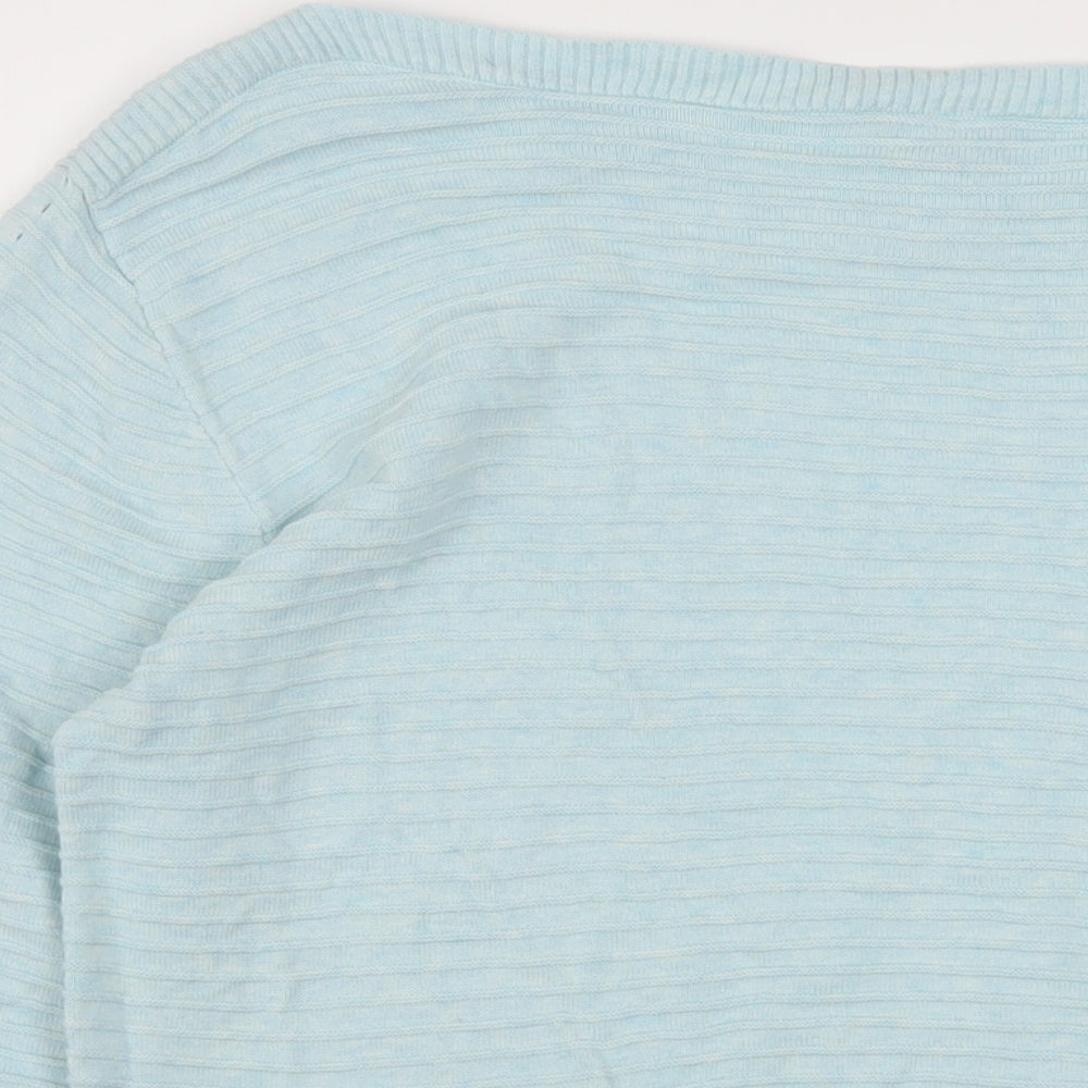 Womens UK Size 12 Marble Blue Pullover Jumper