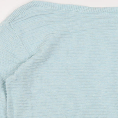 Womens UK Size 12 Marble Blue Pullover Jumper