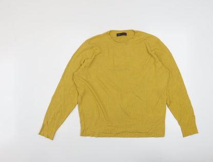 Womens UK Size 20 Marks and Spencer Yellow Pullover Jumper