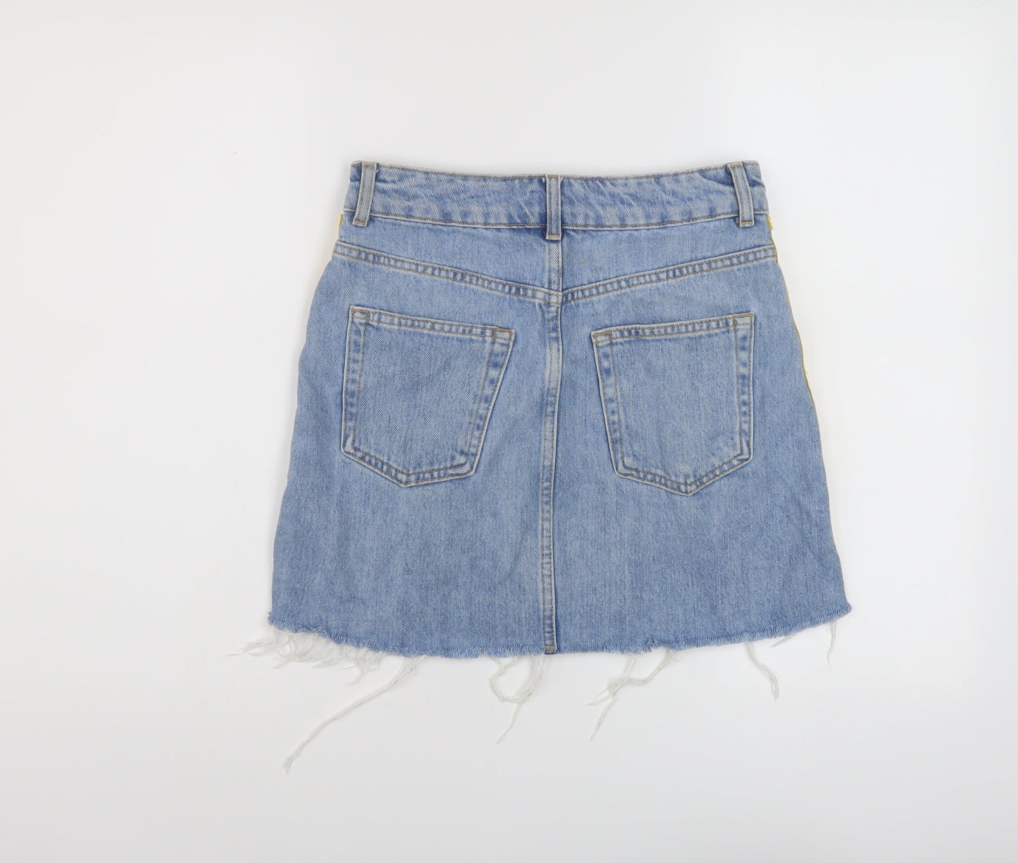 Womens UK Size 8 Topshop Mini Denim Skirt