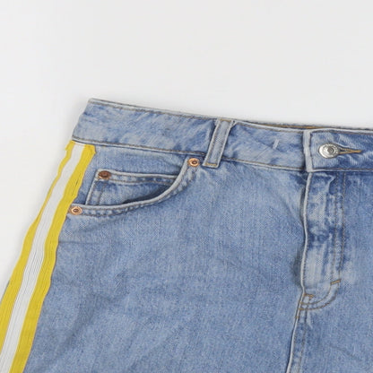 Womens UK Size 8 Topshop Mini Denim Skirt