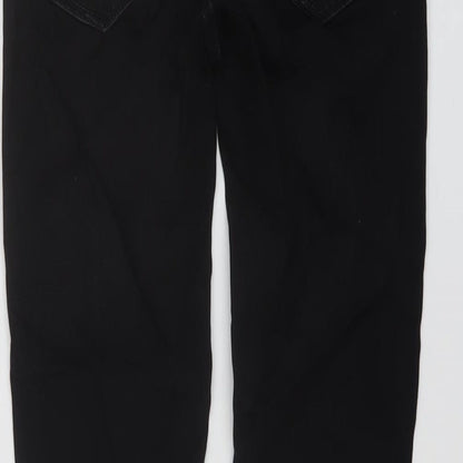 Zara Womens Black Cotton Skinny Jeans Size 6 L27 in Regular Button