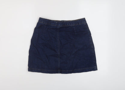 Womens UK Size 28 in Topshop Mini Denim Skirt