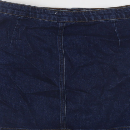 Womens UK Size 28 in Topshop Mini Denim Skirt