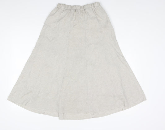 Cotswold Collections Womens Ivory Polyester A-Line Skirt Size 12