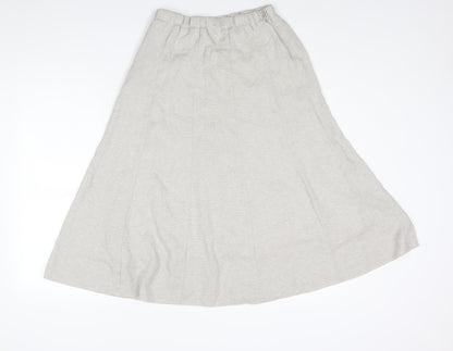 Cotswold Collections Womens Ivory Polyester A-Line Skirt Size 12