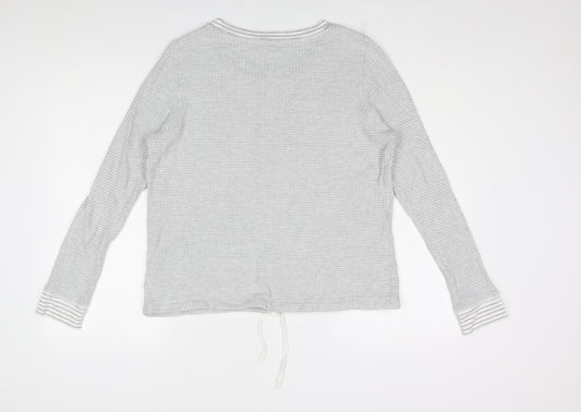 Gap Womens Grey Viscose Pullover Sweatshirt Size M Pullover - Drawstring Hem