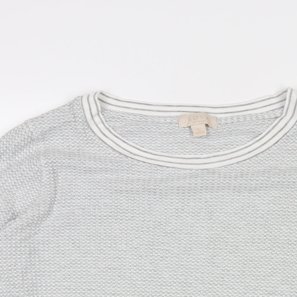 Gap Womens Grey Viscose Pullover Sweatshirt Size M Pullover - Drawstring Hem