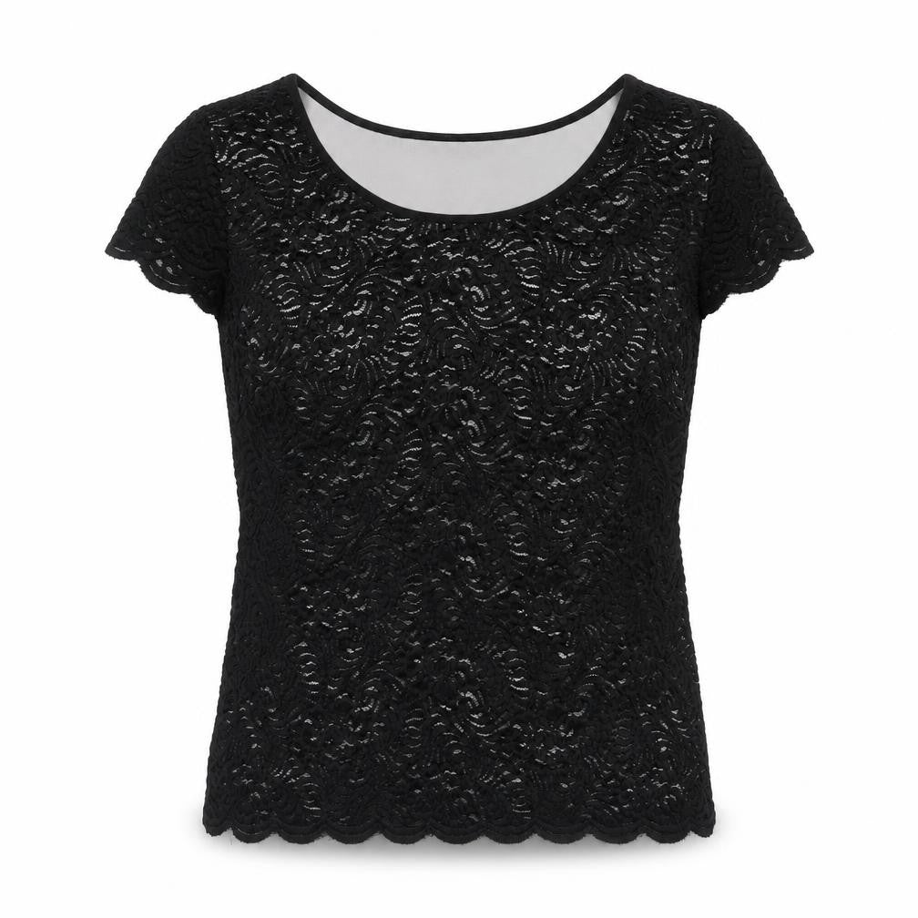 Womens UK Size 8 Chesca Black Basic Blouse