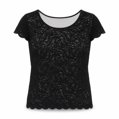 Womens UK Size 8 Chesca Black Basic Blouse