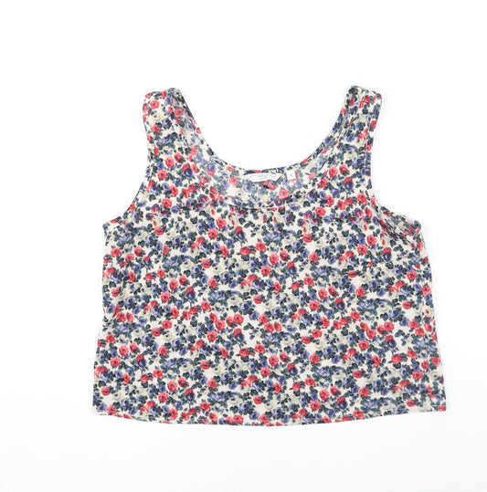 Womens UK Size 10 New Look Multicoloured Camisole Blouse