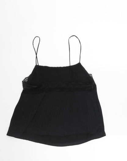 Womens UK Size M Zara Black Camisole Blouse