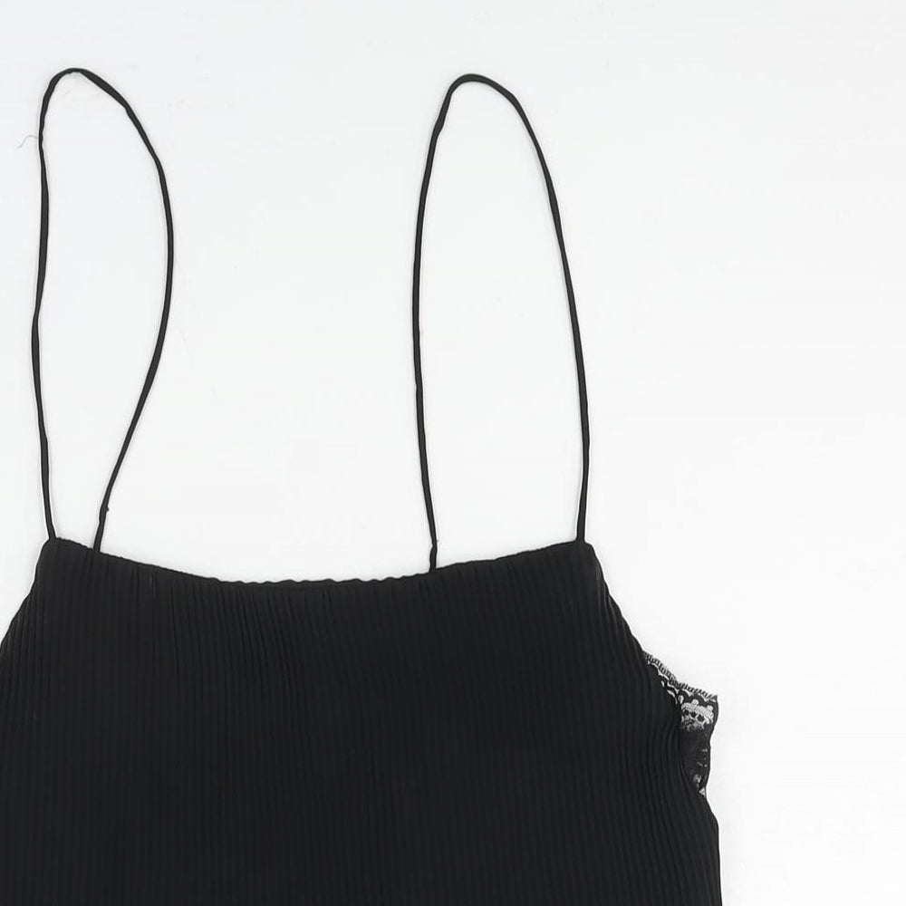 Womens UK Size M Zara Black Camisole Blouse