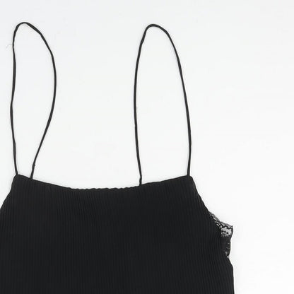 Womens UK Size M Zara Black Camisole Blouse